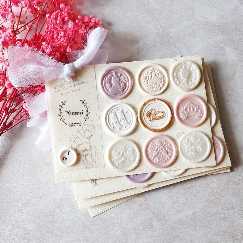 Wedding Themed Sealing Wax Coins Wedding Themed Sealing Wax Coins - Stickers - Wax 