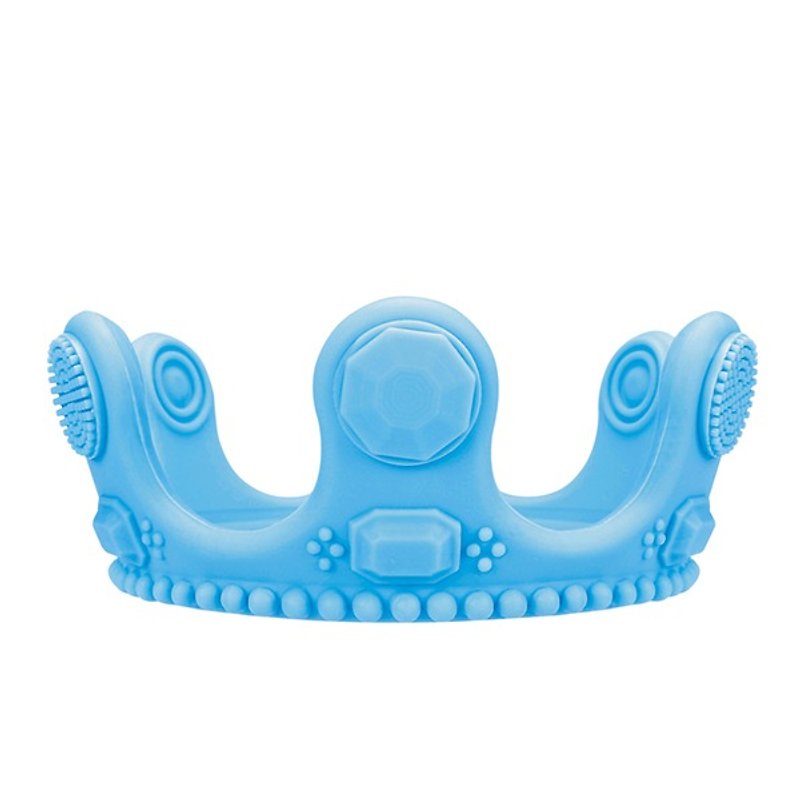 Crown Little Bit Silicone Teether - Blue - Other - Silicone Blue