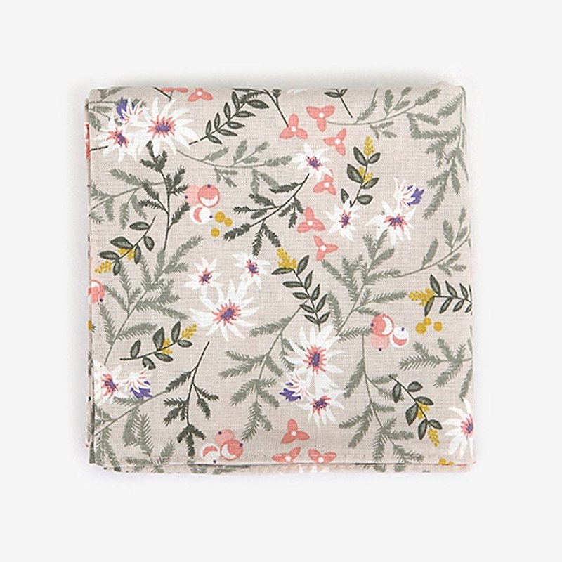 Dailylike Nordic Wind Cotton Handkerchief - 43 Flowers Love, E2D03060 - ผ้าเช็ดหน้า - ผ้าฝ้าย/ผ้าลินิน หลากหลายสี