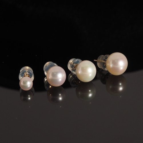 IRIZA Jewellery 18K金Akoya 珍珠耳環 8 - 8.5 mm 18K Gold Akoya Pearl Earrings