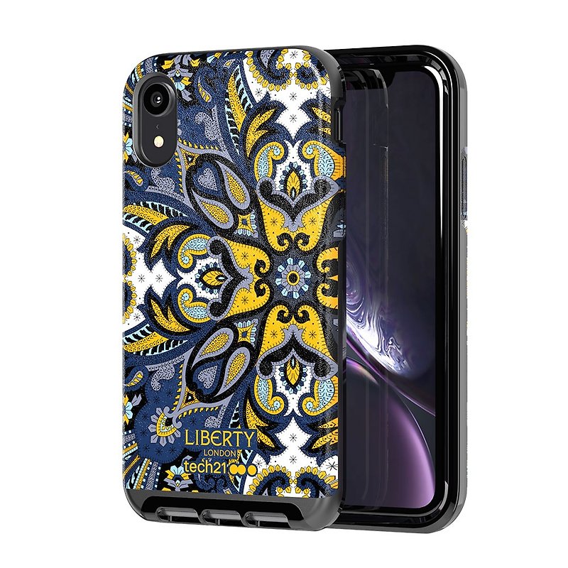 British Tech21 anti-collision leather protective shell iphone XR joint name commemorative blue (5056234704844) - เคส/ซองมือถือ - หนังเทียม สีน้ำเงิน