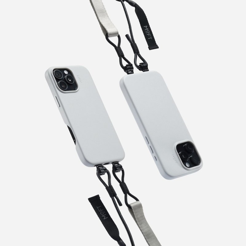 MOFT | iPhone16系列 皮革磁力保護殼MOVAS(夾片版) -迷霧灰 - 手機殼/手機套 - 其他材質 