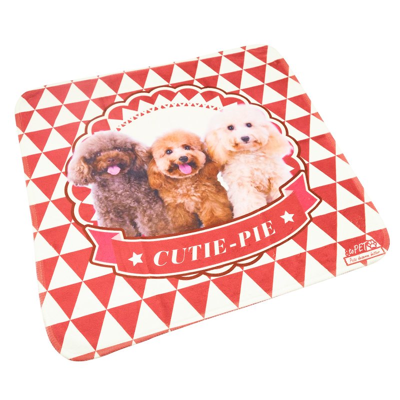 【 :toPET客製化】寵物毛巾 (單面印刷50X50cm) - 寵物美容/清潔 - 其他材質 多色