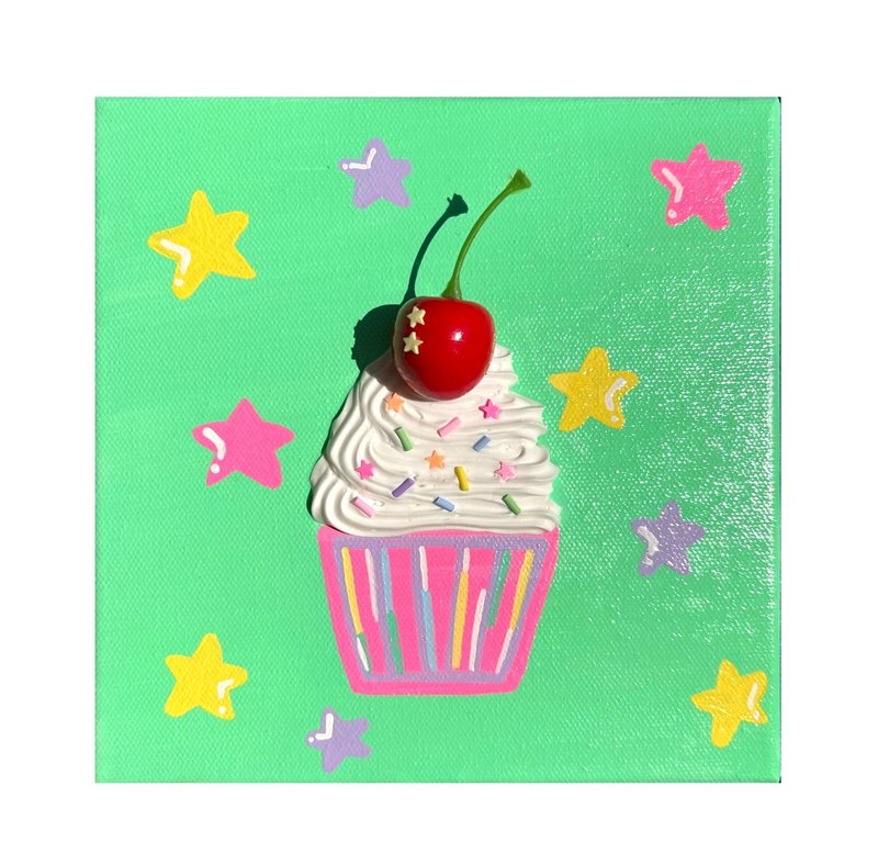 Canvas Art Original Cupcake #2 - Posters - Other Materials 