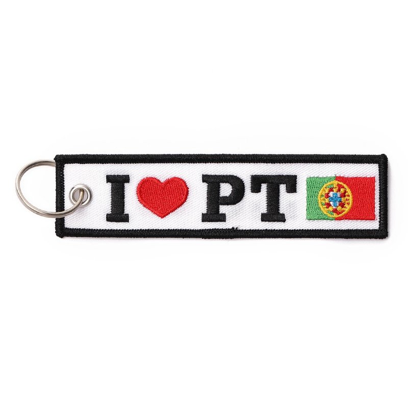 【Embroidery key ring】I love country series - ที่ห้อยกุญแจ - งานปัก 
