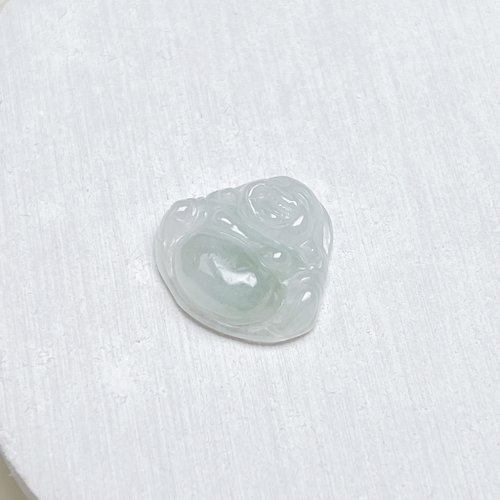 瓔珞翡翠 冰飄花翡翠彌勒佛 | 天然緬甸a貨翡翠 | 送禮