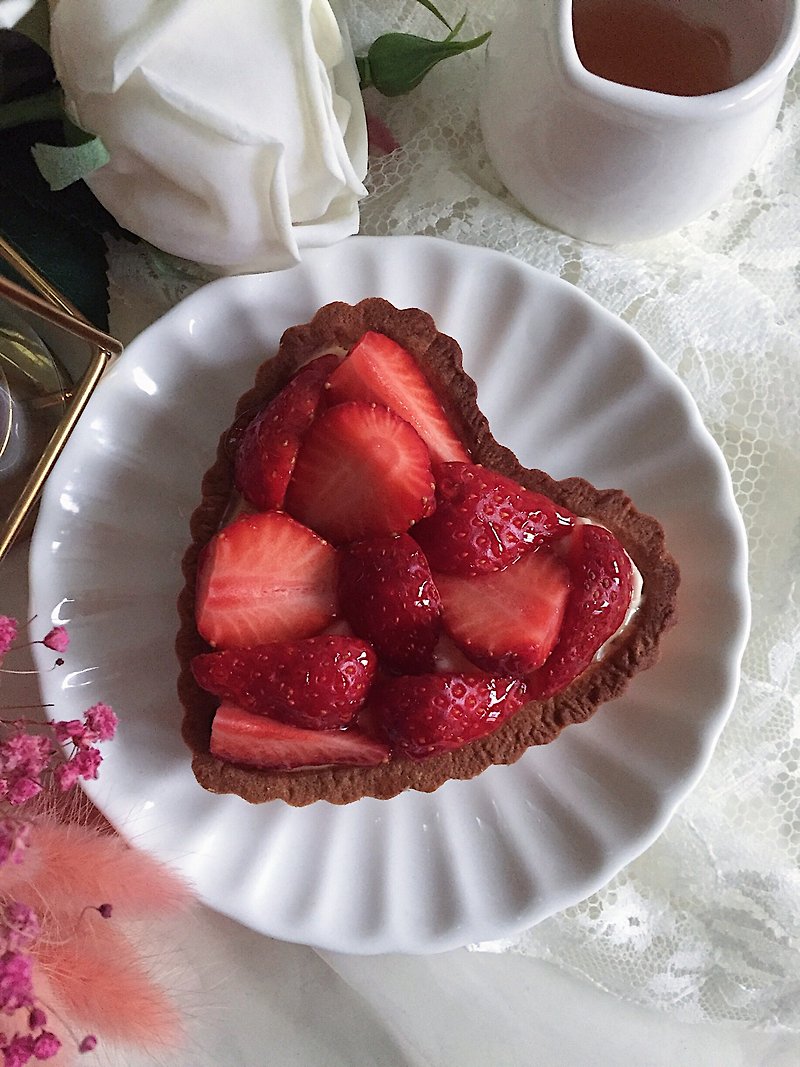 【MSM】情人節 心型草莓塔 - 蛋糕/甜點 - 新鮮食材 紅色