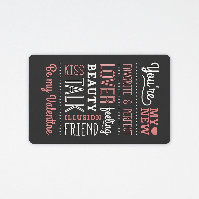 Words of Love | Chip Easy Card - Other - Other Materials Black