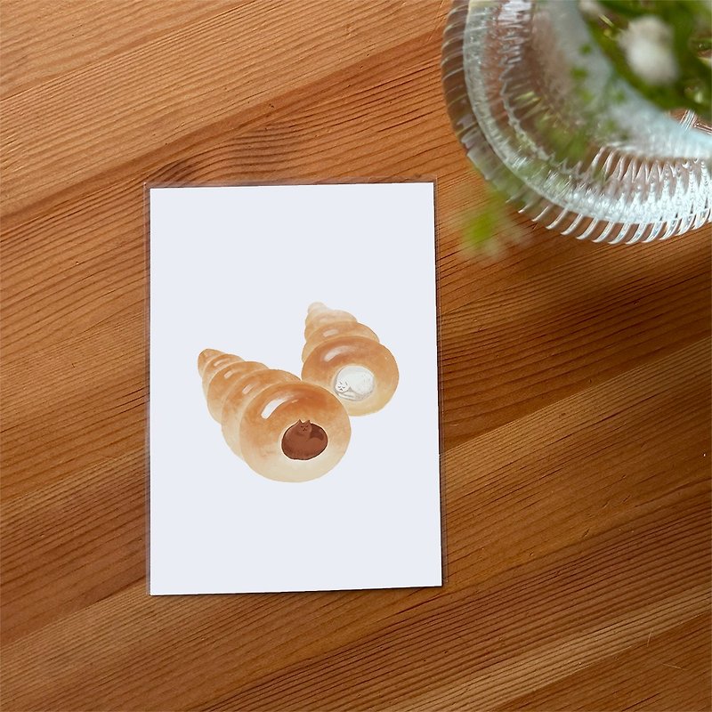 Bread Cones Postcard - การ์ด/โปสการ์ด - กระดาษ สีเขียว