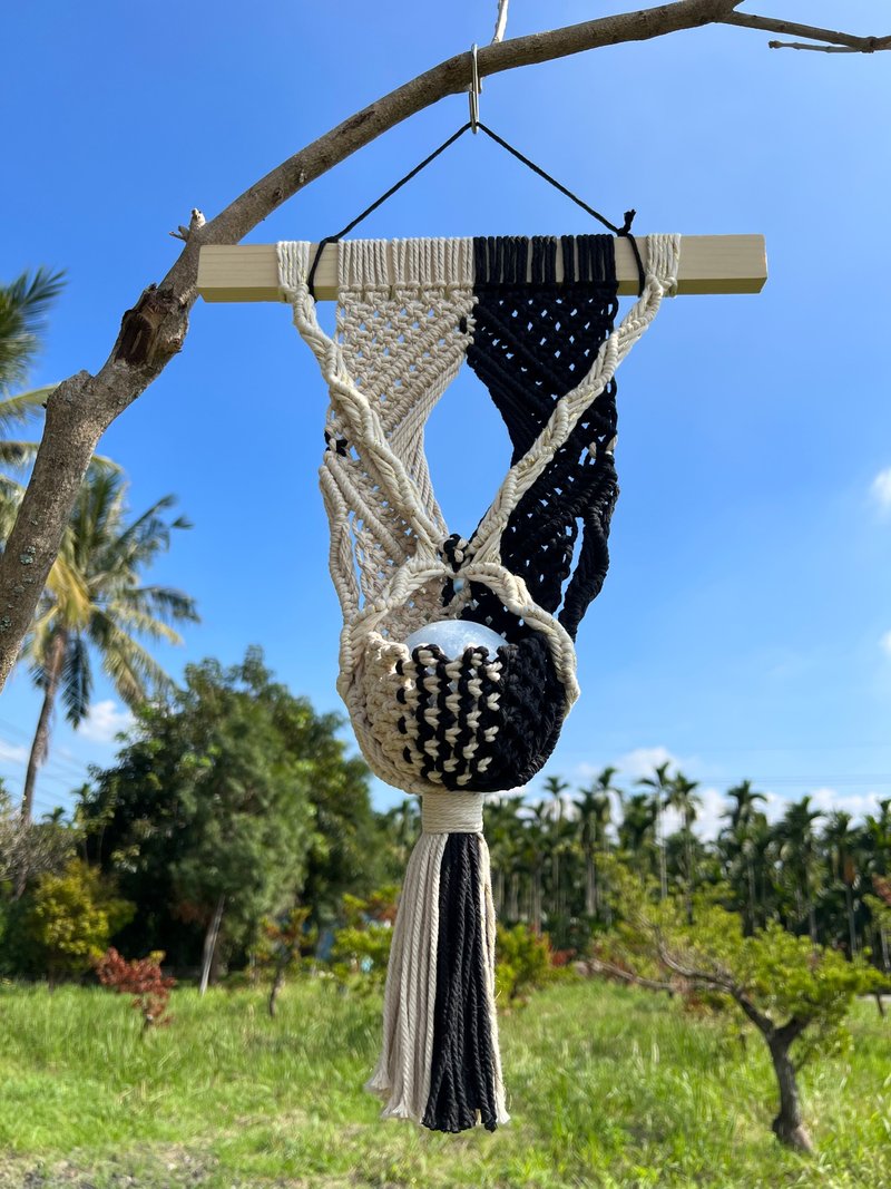 Woven Pendant_Calibrating Inner Radiance - Other - Cotton & Hemp Black