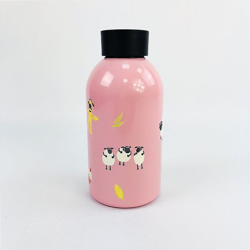 笑った羊（ひつじのショーン）承認 - 大容量のステンレス製魔法瓶（ピンク） - その他 - 金属 ピンク