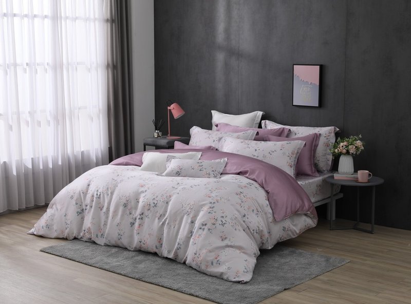 [Enke Home] Cara bed bag pillowcase set bed bag quilt set 300 woven Tencel Lyocell series - เครื่องนอน - วัสดุอื่นๆ 