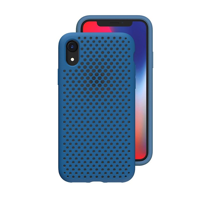 AndMesh-iPhone XR Dot Soft Collision Protective Cover-Cobalt Blue (4571384958844 - เคส/ซองมือถือ - วัสดุอื่นๆ สีน้ำเงิน