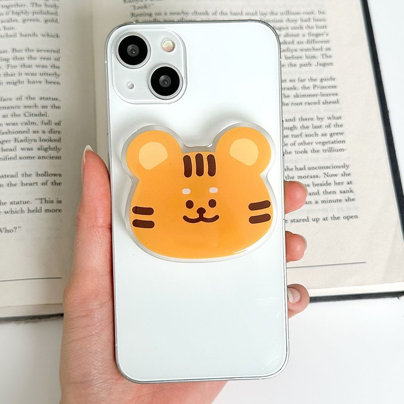 Tiger grip smartphone acrylic smart tok - 手機配件 - 壓克力 橘色