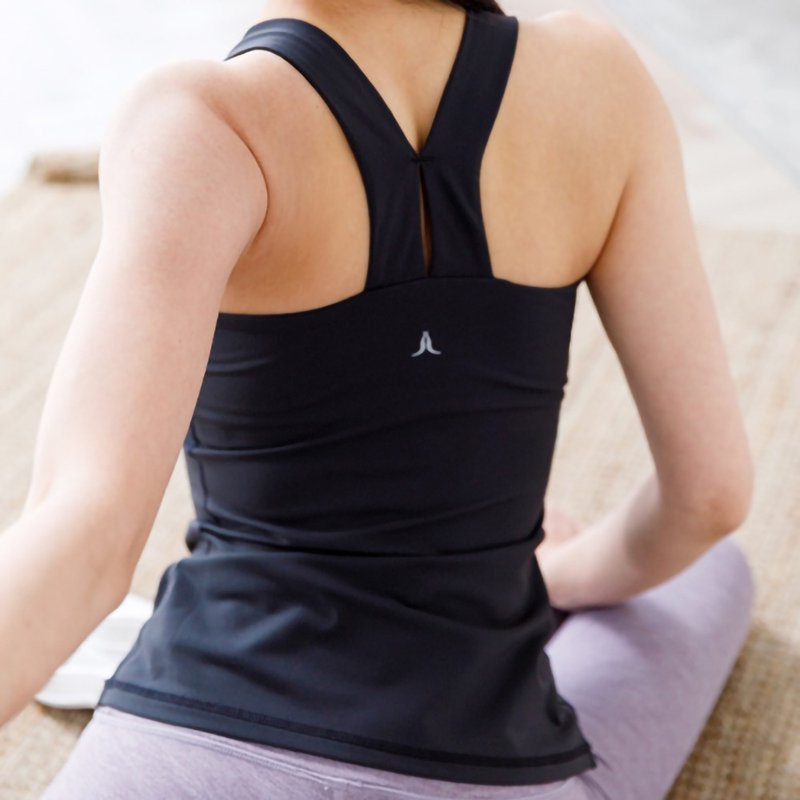 【NAMASTE】Una - Black - ชุดโยคะ - ไนลอน สีดำ