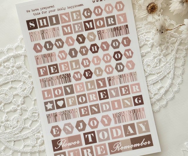 アイドル [GGAGGONG] Color Cube Lettering PET GGAGGONG] Color Cube Lettering PET