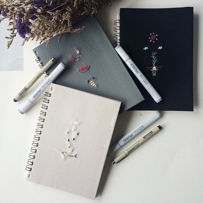 diary handmade - Notebooks & Journals - Cotton & Hemp Khaki