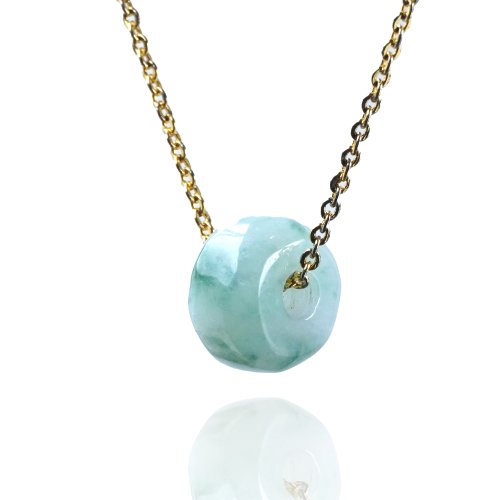 瓔珞珠寶盒 E.L.Jewelry Box 【萬事亨通】冰種飄花翡翠路路通項鍊 | 天然緬甸玉翡翠A貨 |送禮