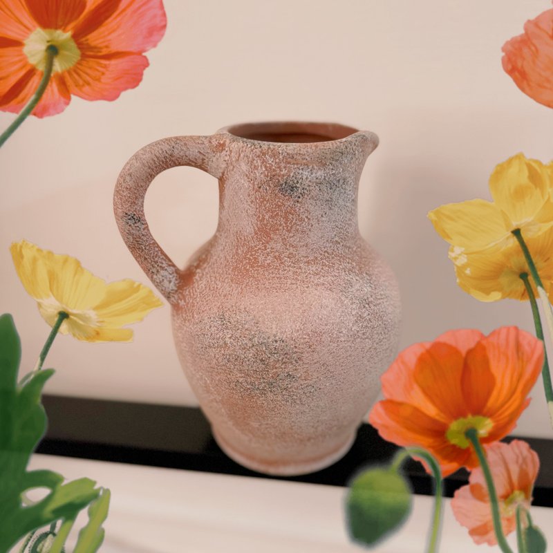 陶陶樂禪風簡約斑駁侘び・寂び風 / 復古漆花瓶 / 花好日子 - 花瓶/花器 - 瓷 金色