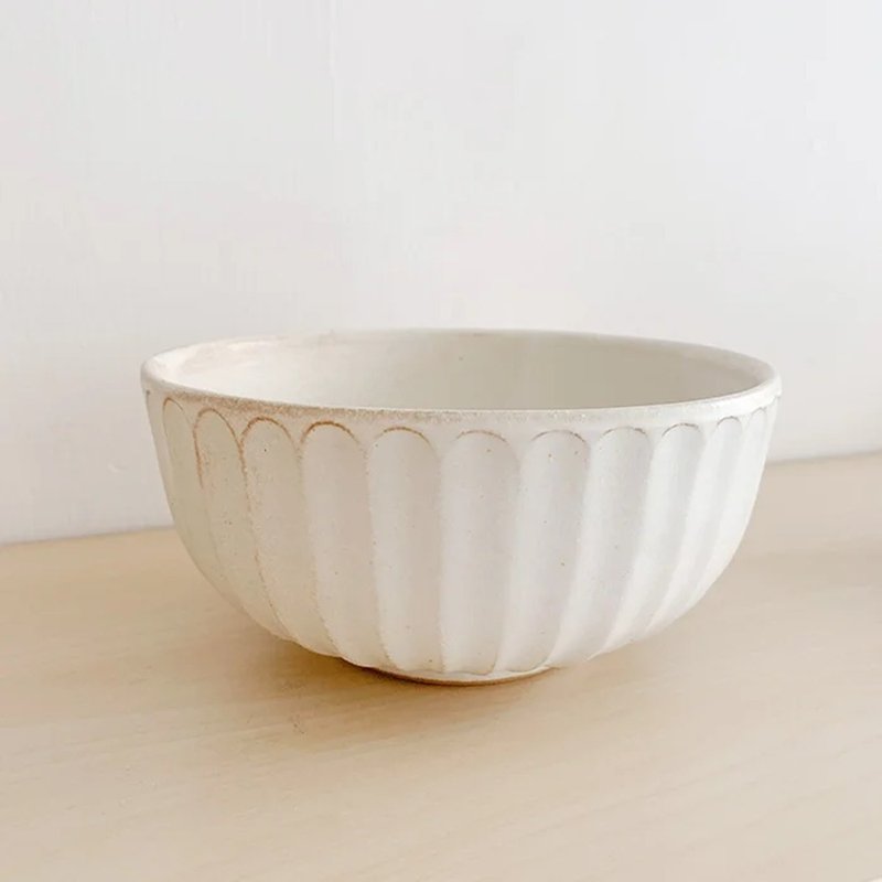 Noodle Bowl - Bowls - Pottery White