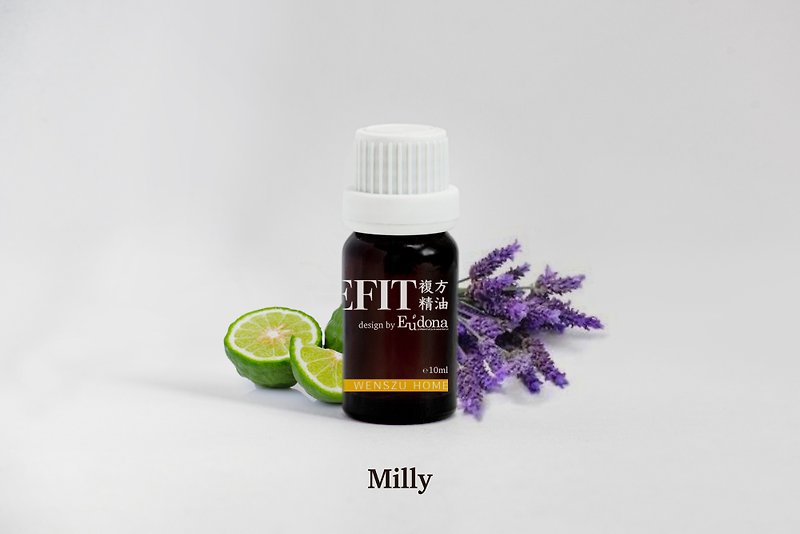 【Gift】Milley Essential Oil Complex Soothing Sleep Lavender Bergamot Home Fragrance - Fragrances - Essential Oils White