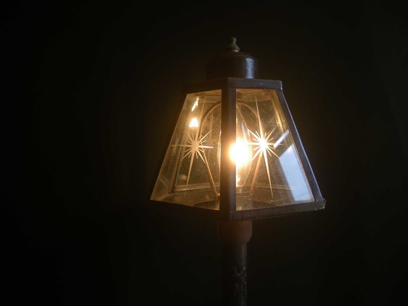 [OLD-TIME] Early Taiwan-made glass table lamp - โคมไฟ - วัสดุอื่นๆ 
