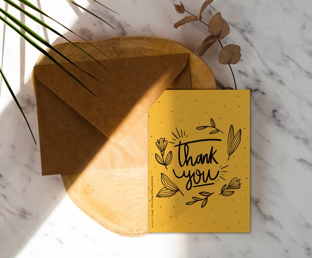 サンキューカード 手書き 20枚 105 サンキューカード 手書き 20枚 105