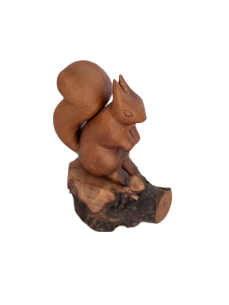 Wooden handcarved squirrel. Walnut wood. Osmo oil coat. With gift for you - 其他 - 木頭 