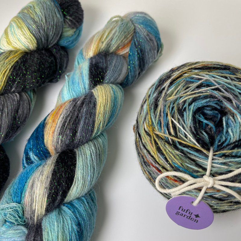 fufugarden-Angora wool harmony-Rabbit's Treasure Nightfall - Knitting, Embroidery, Felted Wool & Sewing - Wool 