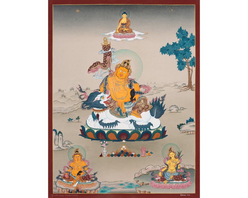 財富藏巴拉唐卡   優雅的西藏神聖藝術 - 壁貼/牆壁裝飾 - 其他材質 多色