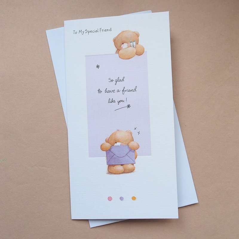 I am so happy to have you as a good friend 【Hallmark-ForeverFriends Card Birthday Wishes - Cards & Postcards - Paper Multicolor