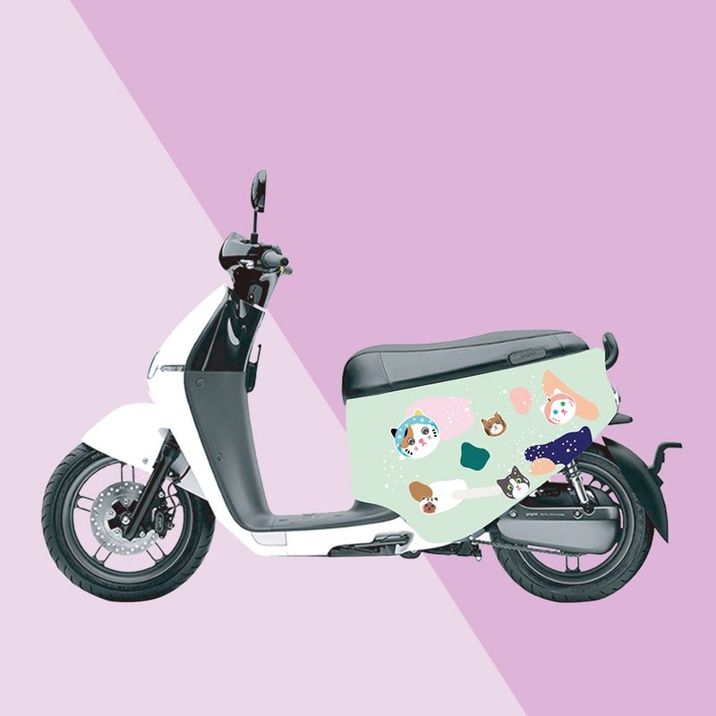 gogoro防刮車套-iD114 貓咪綠 - 其他 - 聚酯纖維 
