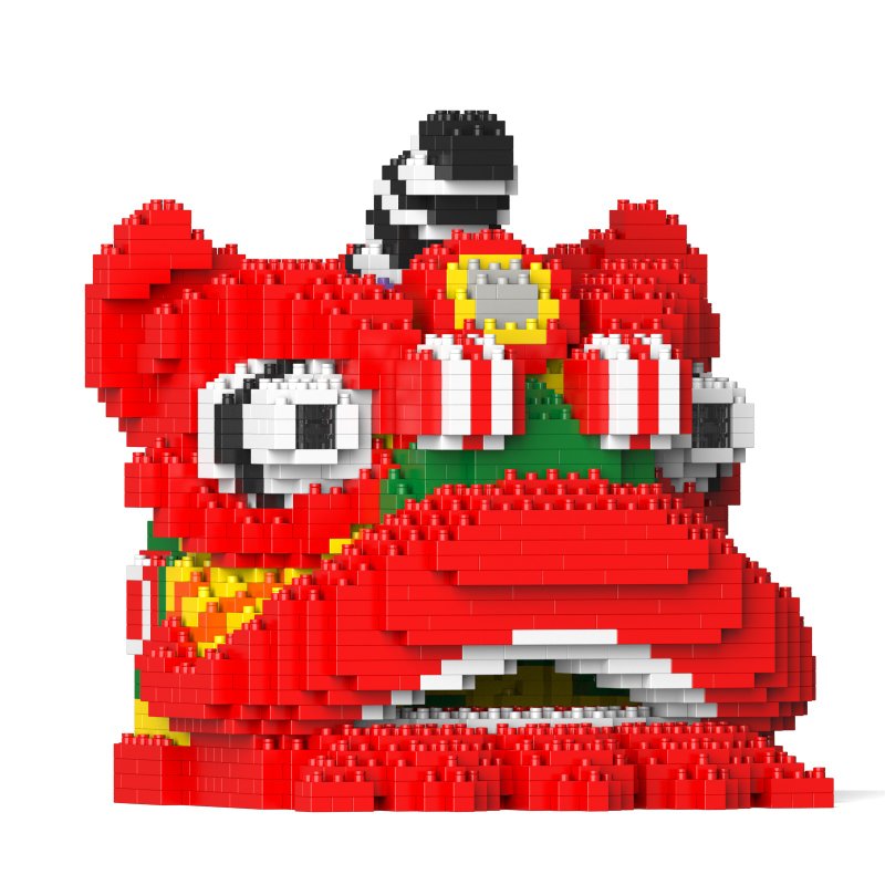 【Lucky. Limited Edition] JEKCA Building Blocks/Lion Dance Head 02S - อื่นๆ - พลาสติก 