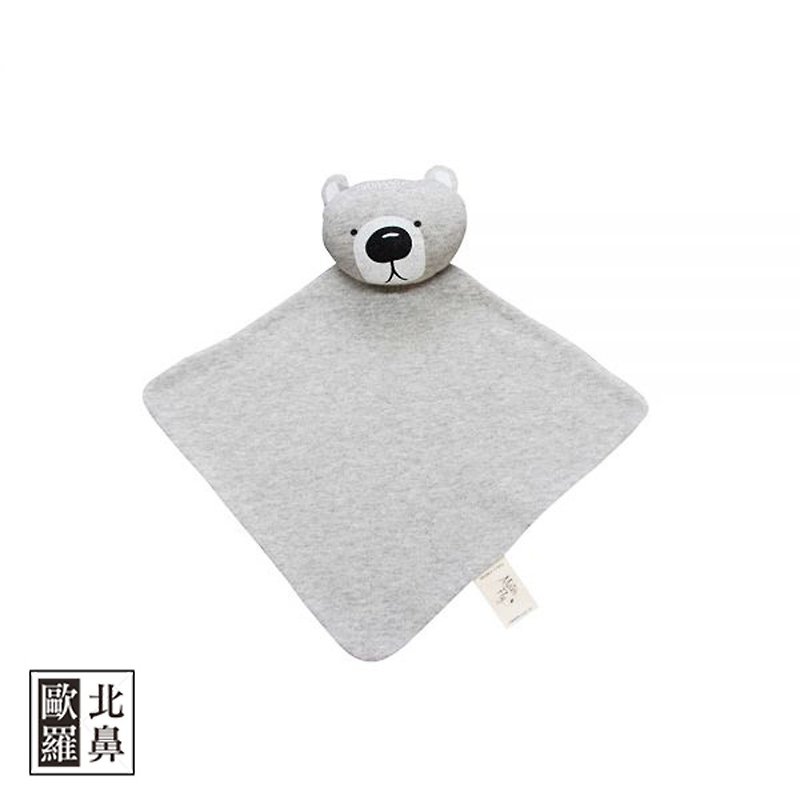 Mister Fly Cute Animal Doll Comforting Towel - Bear - ผ้ากันเปื้อน - ผ้าฝ้าย/ผ้าลินิน 
