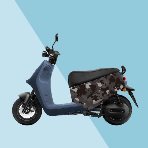 JB Design文創設計 gogoro防刮車套-iD134 畫素迷彩灰