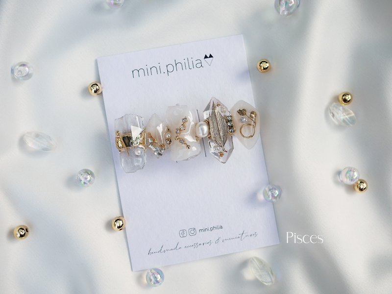 Constellation Hairpin-Pisces Pisces - Hair Accessories - Plants & Flowers Gold