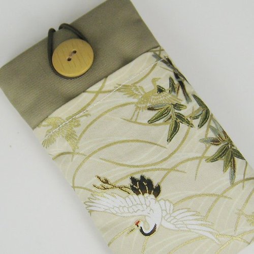 gracefulcrafts 客製化電話包 手機袋 手機保護布套例如iPhone Samsung 仙鶴