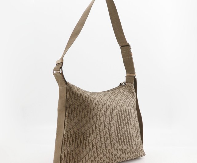 クリスチャンディオール ショルダーバッグ トロッター チェーン ベージュ 中古・古着通販】Christian Dior (クリスチャン ディオール