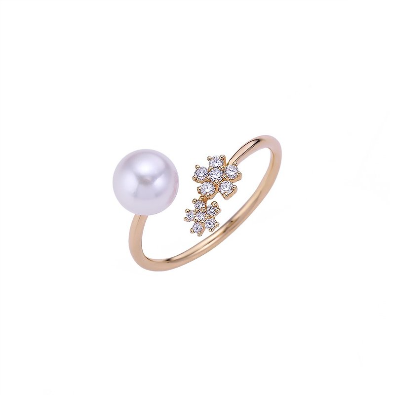 Blossom - Bloom Flower Open Ring Yellow Gold - General Rings - Precious Metals 