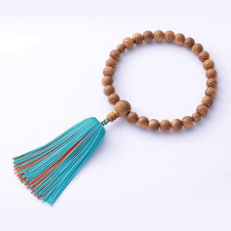HIGHLIGHT　SUCCESS / 湖水藍×琥珀橙 - 手鍊/手環 - 木頭 