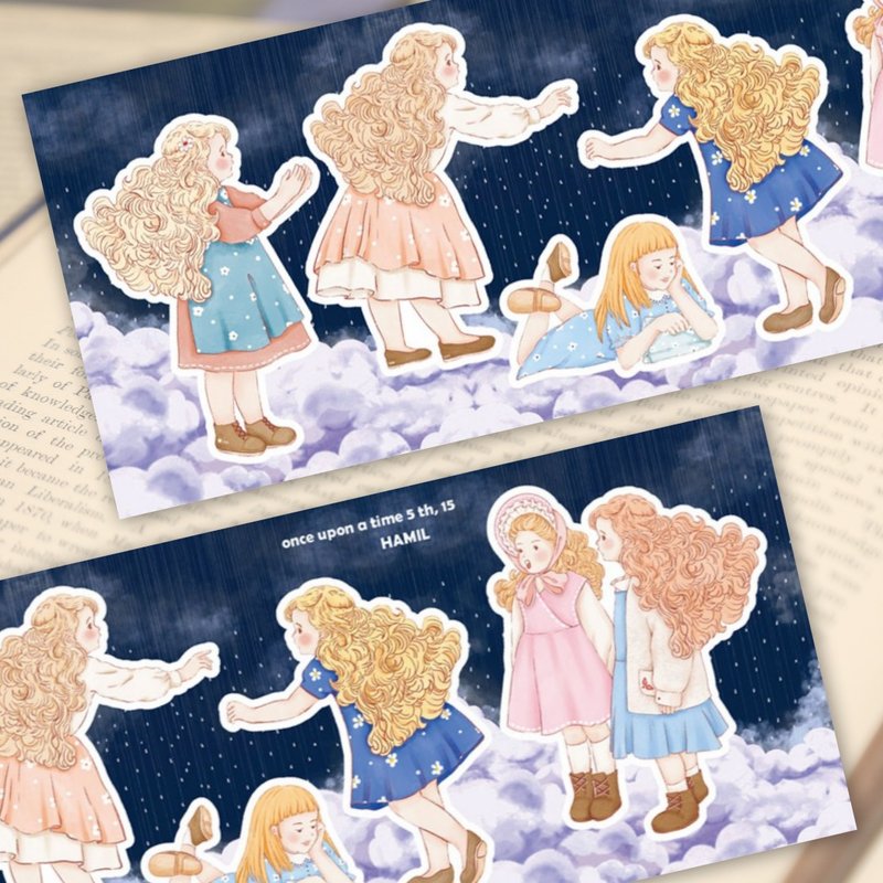 once upon a time 5 ver15 (hamil) Vintage Girl Lady Character Sticker - 貼紙 - 紙 多色