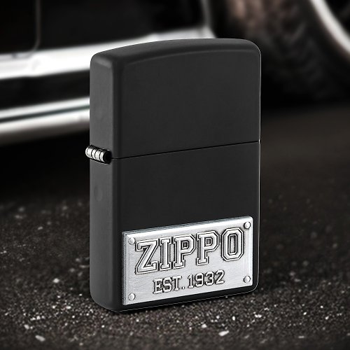 Zippo 【ZIPPO官方旗艦店】ZIPPO車牌標誌防風打火機 48689
