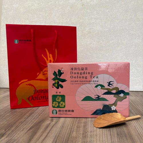 鹿谷鄉農會2025春季高級凍頂烏龍茶-三朵梅(300克X2罐/盒) 鶴茗茶