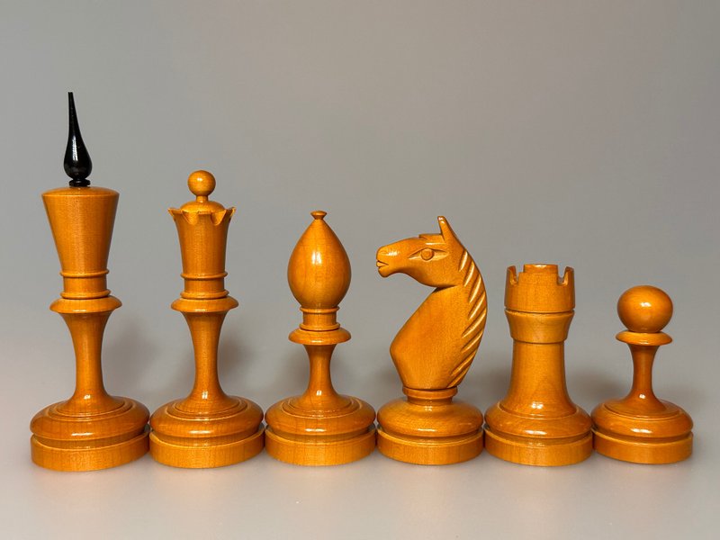 Soviet / Russian Chess set  1947 to 1951 (Replica) - บอร์ดเกม - ไม้ สีดำ