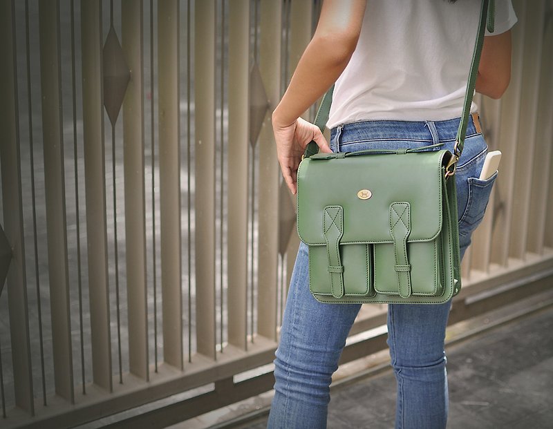 Box Bag Bark - Messenger Bags & Sling Bags - Genuine Leather 