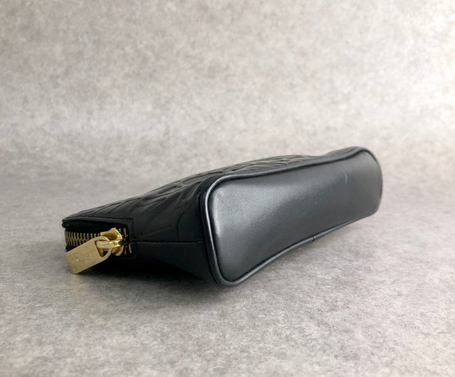 日本直送 名牌中古包 】CELINE セリーヌ 総柄 ブラック レザー