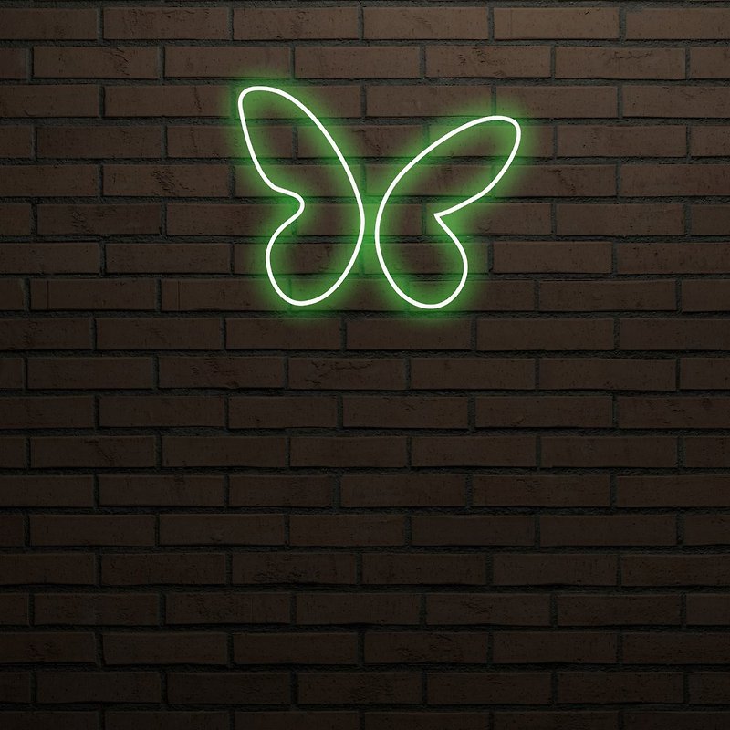 蝴蝶霓虹燈Butterfly LED發光字Neon Sign裝飾廣告招牌房間臥室