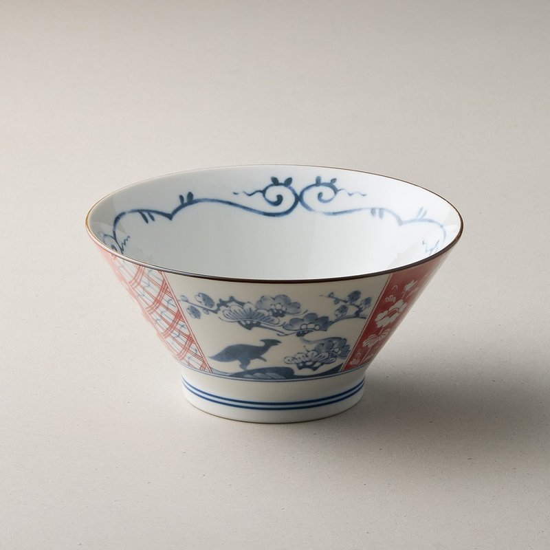 日本美濃燒 - 江戶良緣龍反口丼碗 (19cm) - 碗 - 瓷 多色