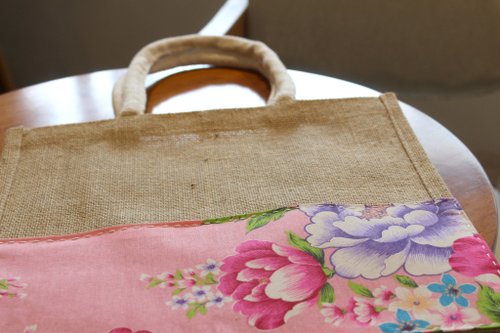 HAKKA ハンドバッグ - ピンクの客家花柄布 - ショップ