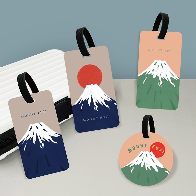 Attractions Series [Mt. Fuji, Japan] Luggage Tags (set of two pieces) - Luggage Tags - Eco-Friendly Materials 